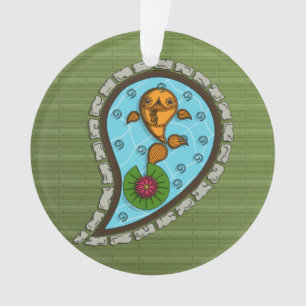 Dimensiona o Ornamento Acrílico de Peixe Goldfish
