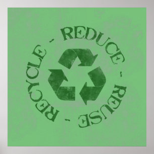 Diminuição da dificuldade Poster do Reciclar de re