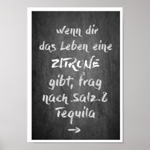 DIN A4 poster “limão - tequilas "