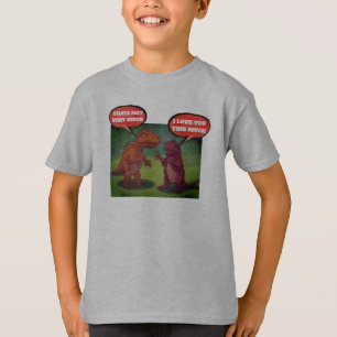 dinassauros t-rex te ama esta camiseta engraçada