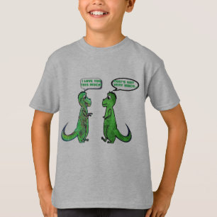 dinassauros t-rex te ama esta camiseta engraçada