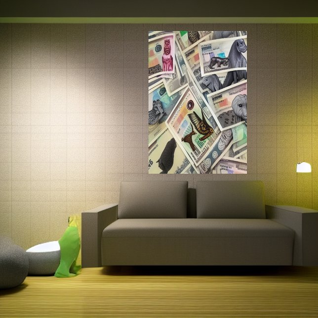 Dinheiro do papel AI | AI Art Poster (Criador carregado)