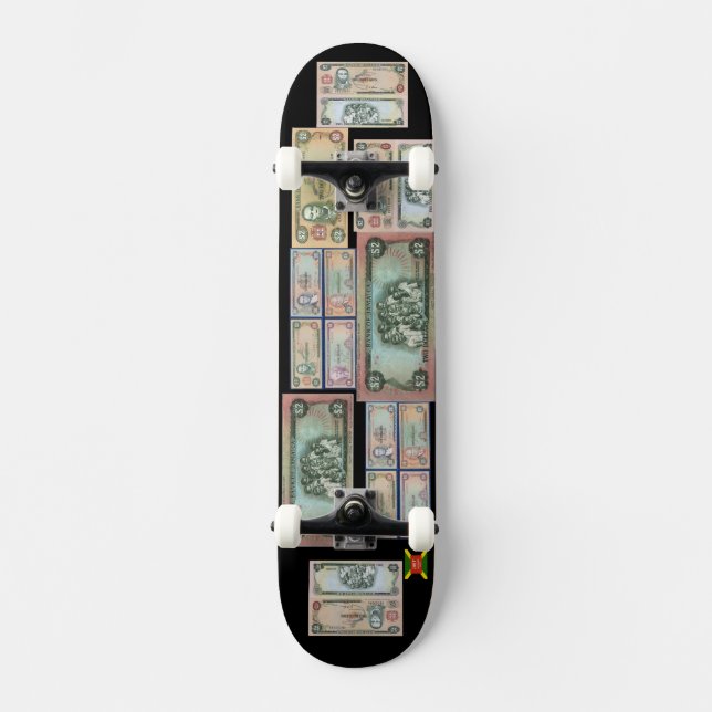 DINHEIRO JAMAICANO Skateboard (Frente)