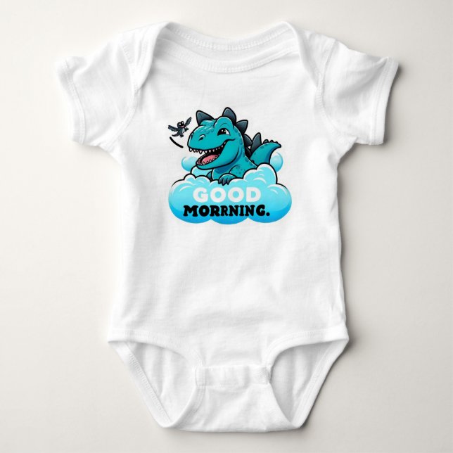 Dino Dawn Delight Nappy T-Shirt (Frente)