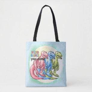Dino Dudes Dinossauros Tote Bag