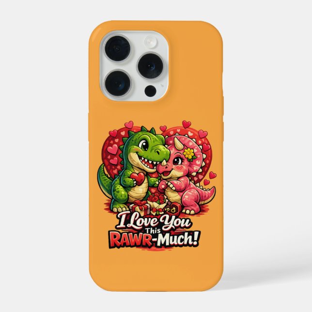 Dino Hearts Rawr Much Valentine,Couple Anniversary (Verso)