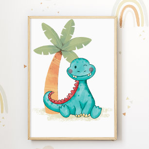 Dino Nursery Poster Dinossauros Kids Room Impressã