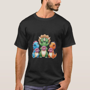Dinos de rosquinha - Camisa T do Dinossauro Bonito