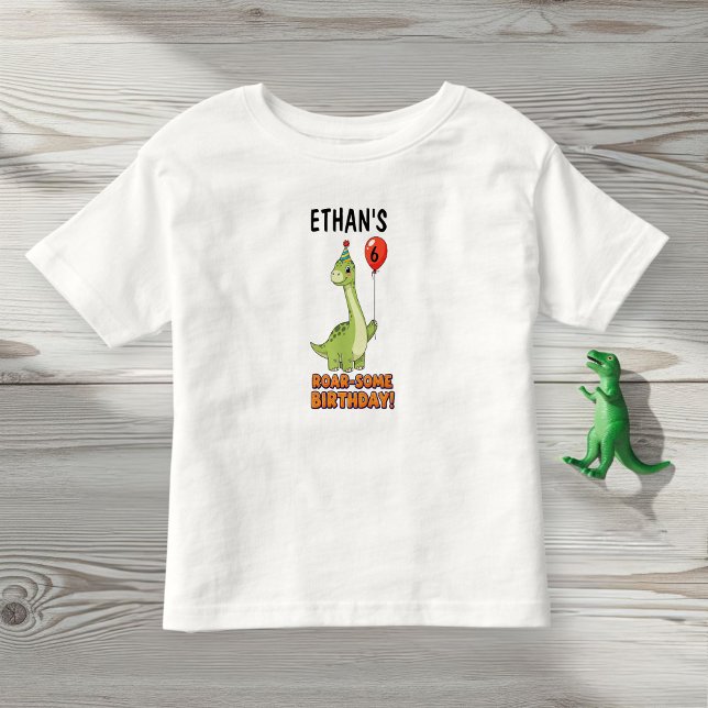 Dinosaur Birthday T-Shirt - Your Child's Custom  (Criador carregado)