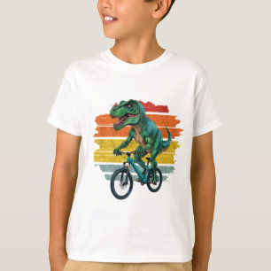Dinossaur Biker Engraçado Ciclismo Lover Camisa De