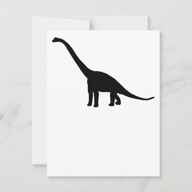 Dinossaur Brontosaurus Silhouette (Frente)