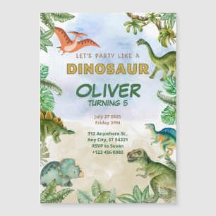 Dinossaur Dino T-rex Aniversações de Aniversário M