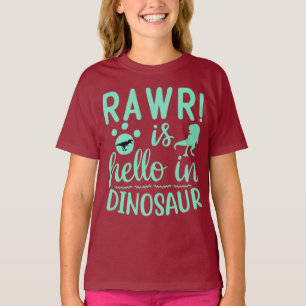 Dinossaur Rawr é Hello T-Shirt