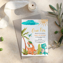 Dinossaur Rex Um Convite de aniversário