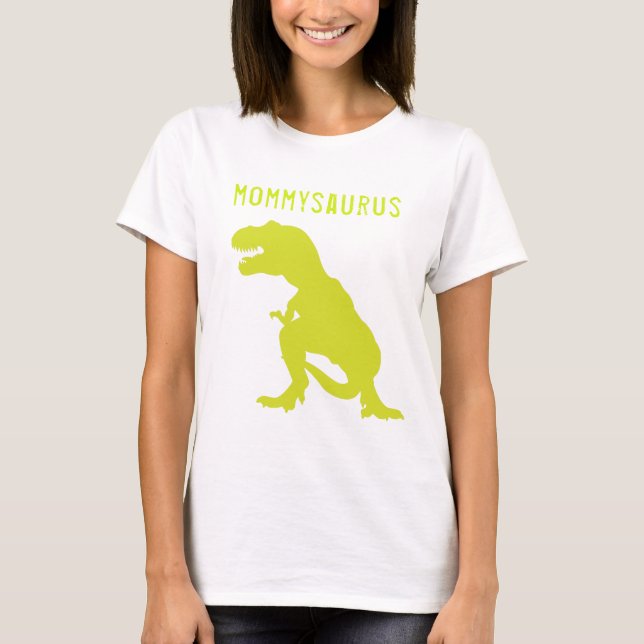 Dinossauro Aniversário Mãe T-Shirt (Frente)