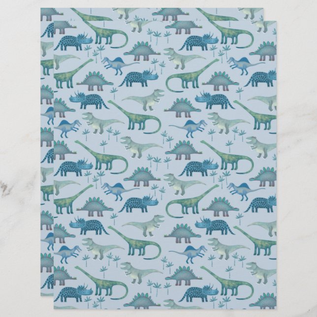 Dinossauro Azul (Frente/Verso)