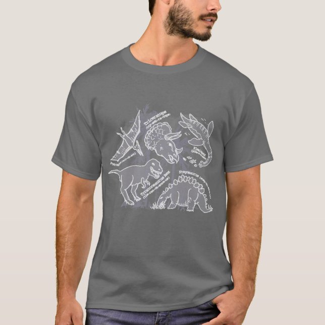 Dinossauro como o faça para dizer o t-shirt (Frente)