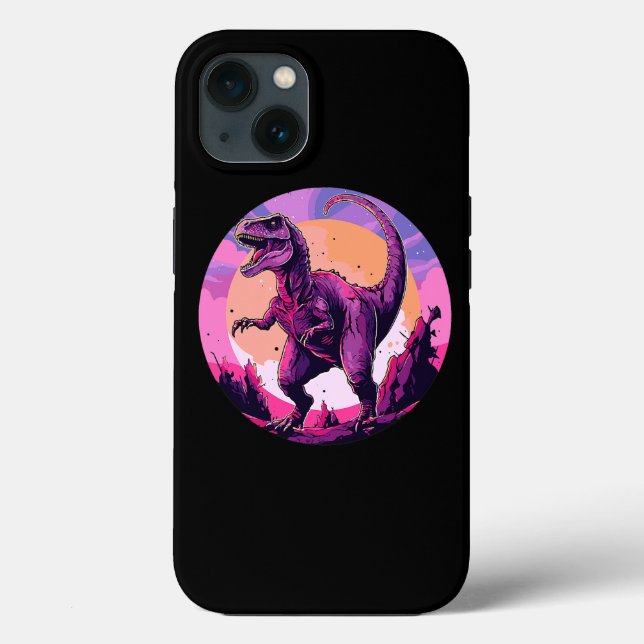 Dinossauro da Alienígena Vintage no Espaço Exterio (Verso)