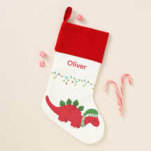 Dinossauro de Natal Personalizado e Bonito - Stock