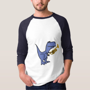 Dinossauro do AW T-Rex que joga a camisa da