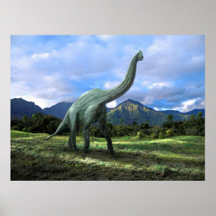 Dinossauro do Brachiosaurus do ~ do poster no