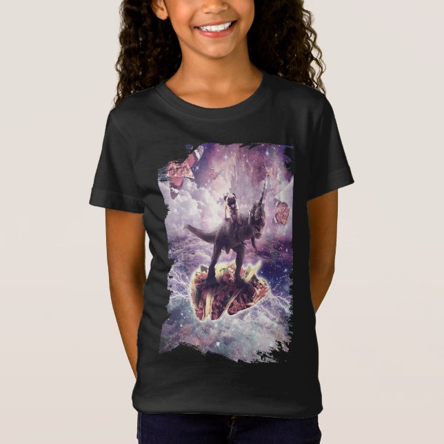 Dinossauro Espacial - Taco T-shirt (Frente)
