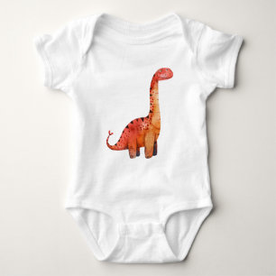 Dinossauro Laranja Vermelho - Camisa do Dino de De