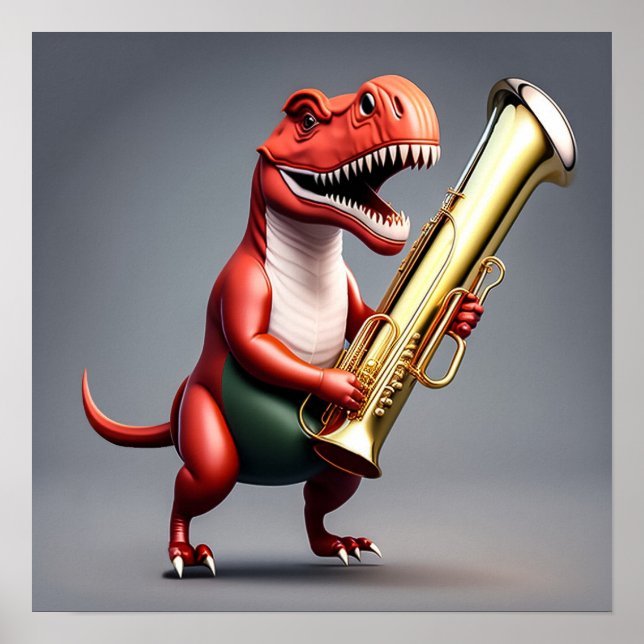 Dinossauro legal - Art Impressão (Frente)