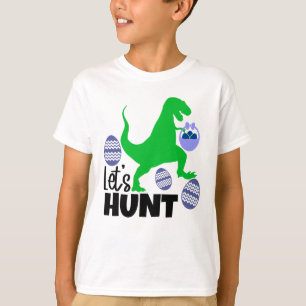 Dinossauro legal Caça de ovo na Páscoa - T-Shirt