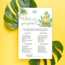 Dinossauro O que há no Jogo do Chá de fraldas da b