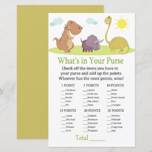 Dinossauro O que há no seu chá de fraldas de jog