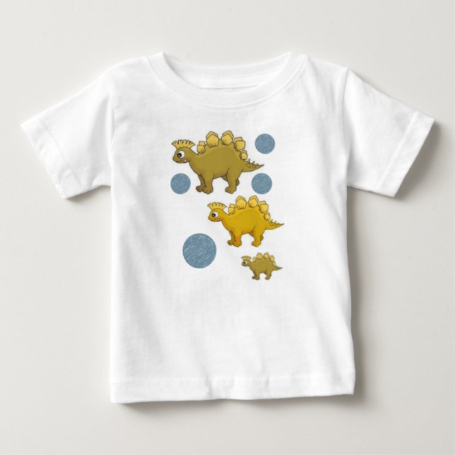 Dinossauro para Camisas de Bebê (Frente)