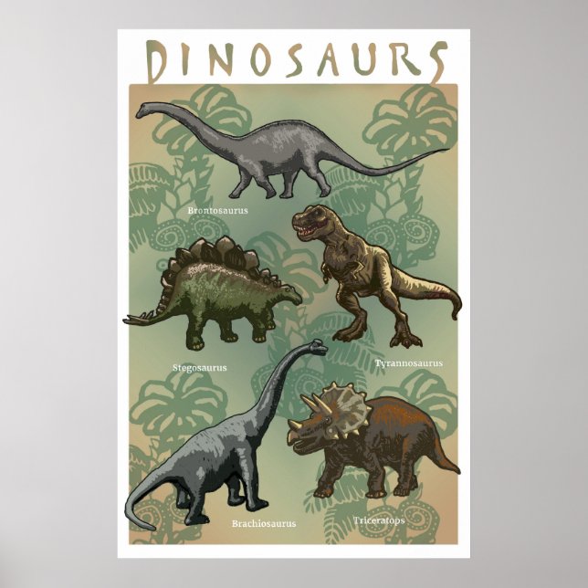 Dinossauro Poster (Frente)