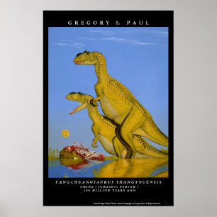 Dinossauro Poster Yangchuanossauro Greg Paul