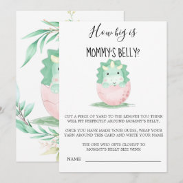 Dinossauro Rosa Verde Quão Grande É A Barriga das 