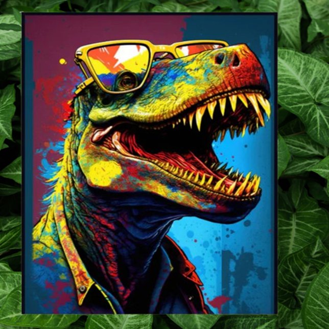 Dinossauro T Rex Moderno Mundo Crianças Poster (Are you planning a dinosaur-themed celebration? Look no further! )