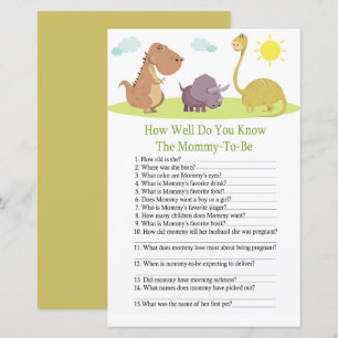 Dinossauro, você conhece bem o jogo do chá de fr