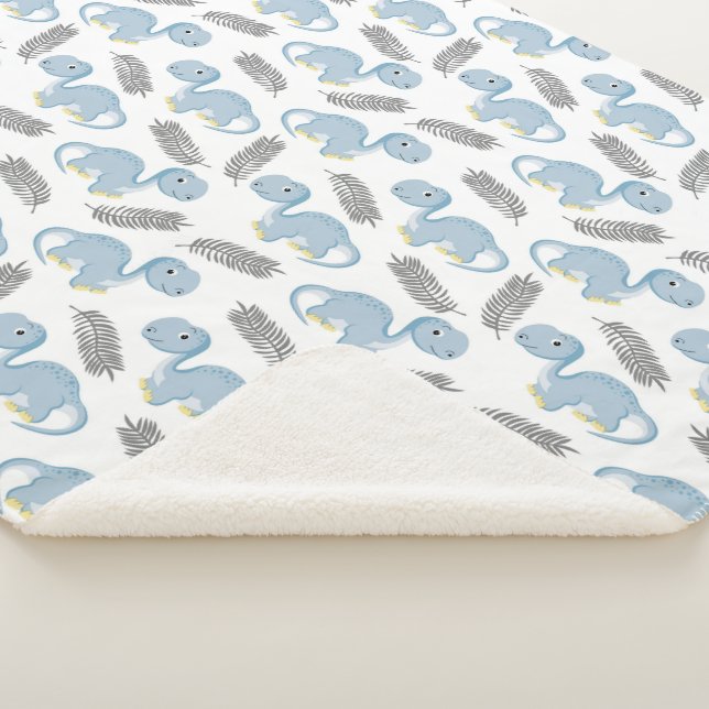 Dinossauros! Cobertor Sherpa (3/4)