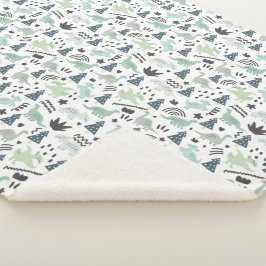 Dinossauros! Cobertor Sherpa