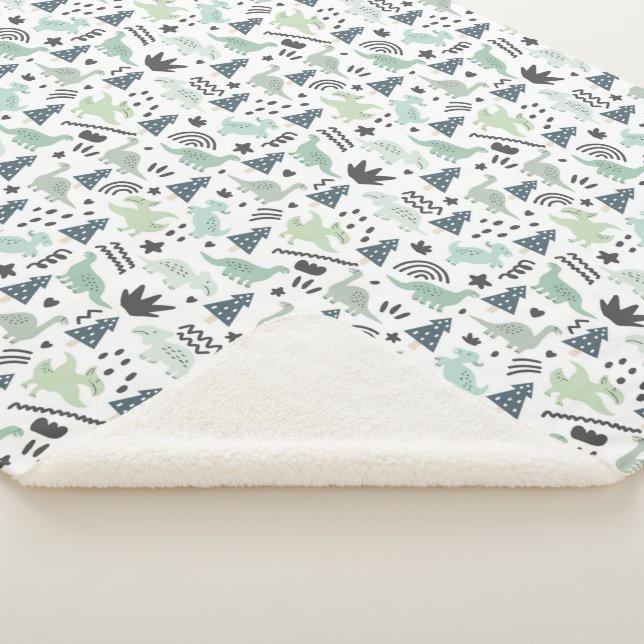 Dinossauros! Cobertor Sherpa (3/4)