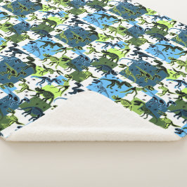 Dinossauros! Cobertor Sherpa