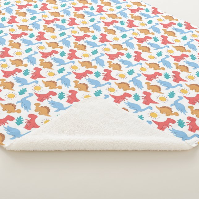 Dinossauros! Cobertor Sherpa (3/4)