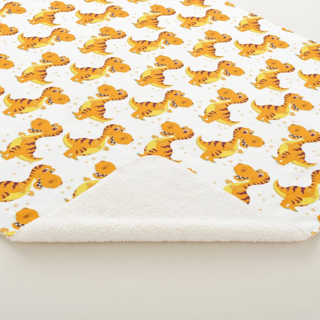 Dinossauros! Cobertor Sherpa (3/4)