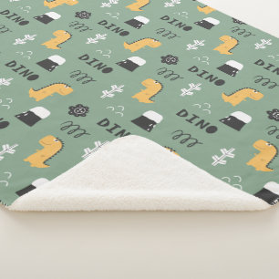 Dinossauros! Cobertor Sherpa