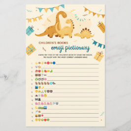Dinossauros de Jogo de Imagem Emoji de Livros Infa