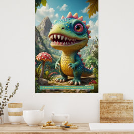 Dinossauros no Espaço: Posters de Coleção de Avent