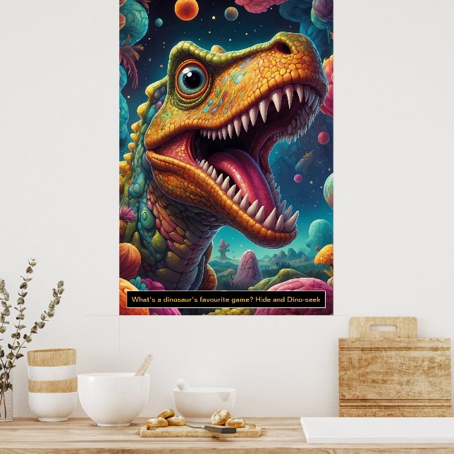 Dinossauros no Espaço: Posters de Coleção de Avent (Cozinha)