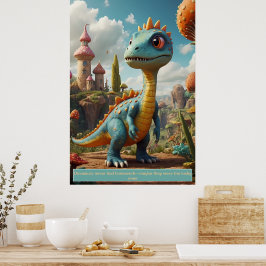 Dinossauros no Espaço: Posters de Coleção de Avent