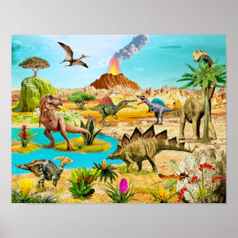 Dinossauros poster dinossauro impressão T-rex