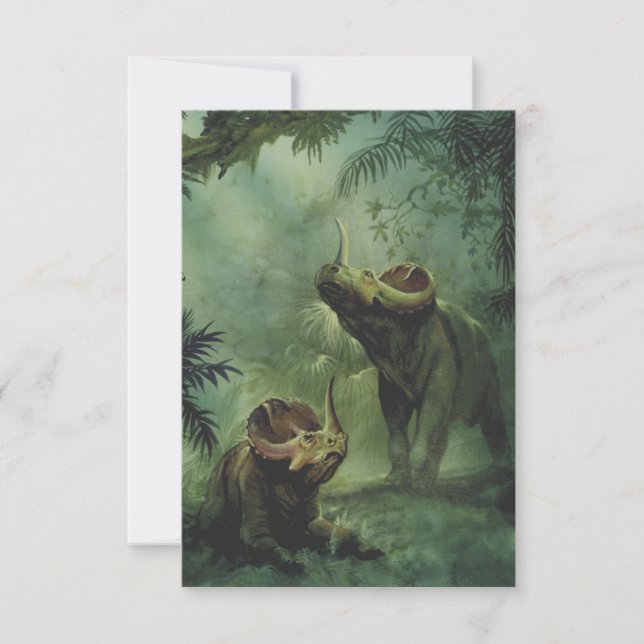 Dinossauros Vintage, Centrosaurus na Selva (Frente)